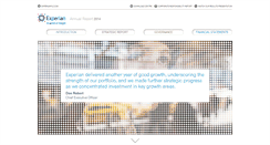 Desktop Screenshot of annualreport.experianplc.com
